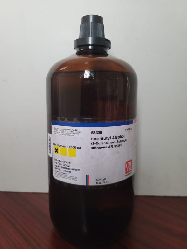 sec-Butyl Alcohol Extrapure AR, 99.5%