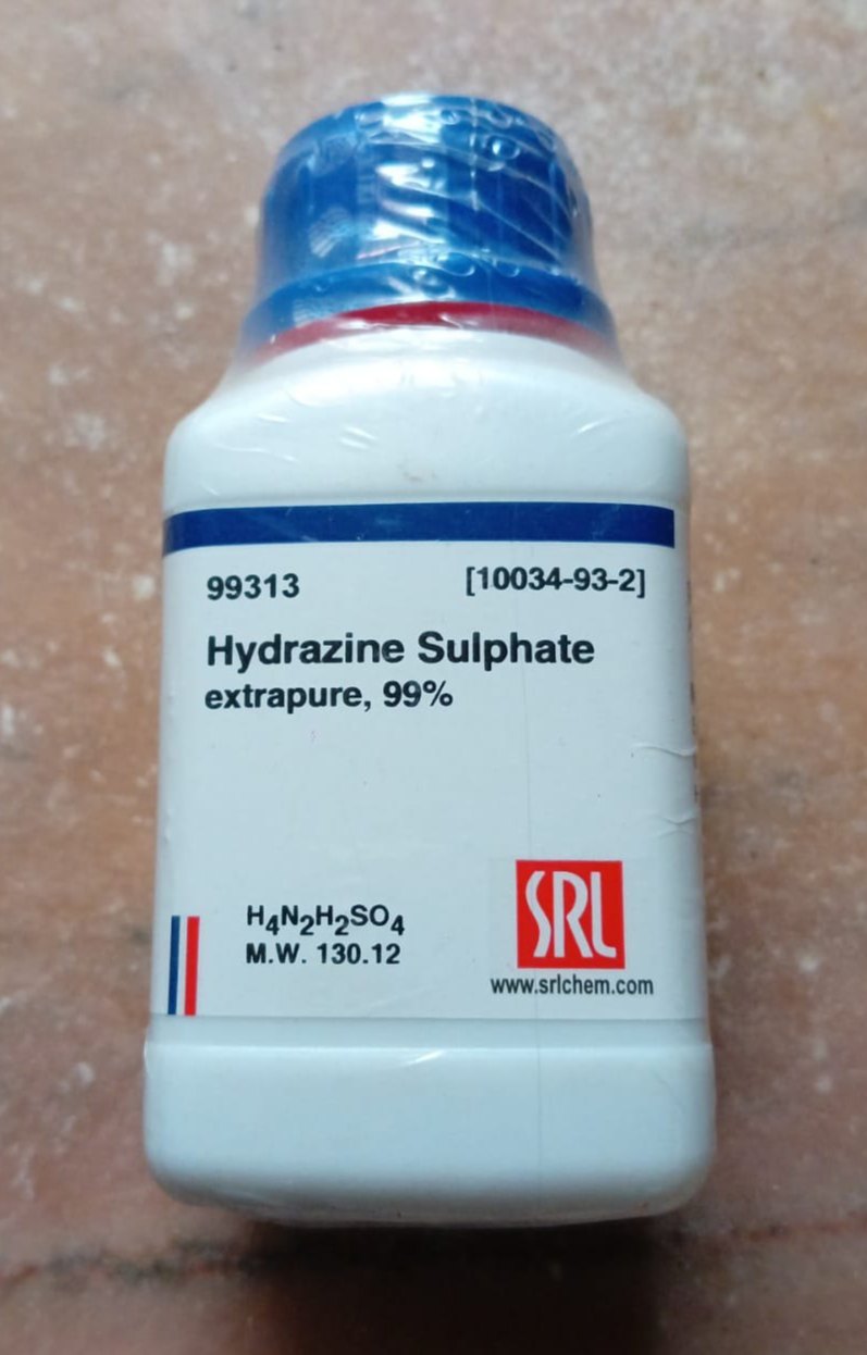 Hydrazine Sulphate Extrapure AR, 99.5%