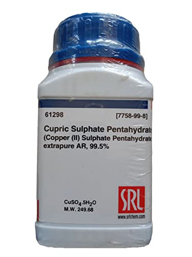 Cupric (Copper II) Sulphate Pentahydrate Extrapure AR, 99.5%