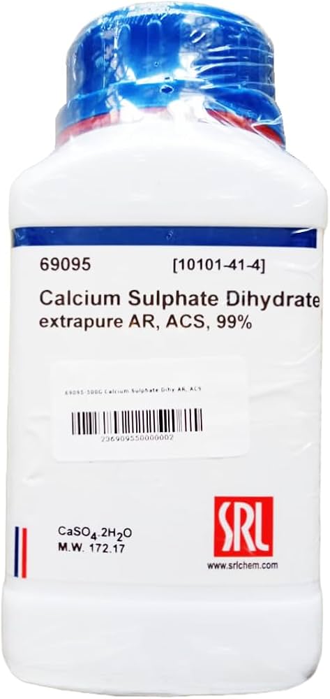 Calcium Sulphate Dihydrate Extrapure AR, ACS, 99%