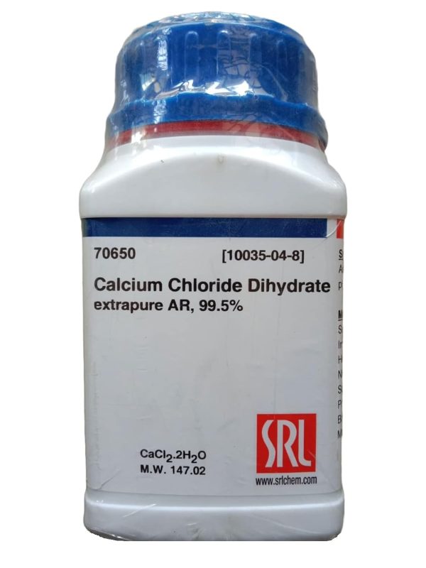 Calcium Chloride Dihydrate Extrapure AR, 99.5%